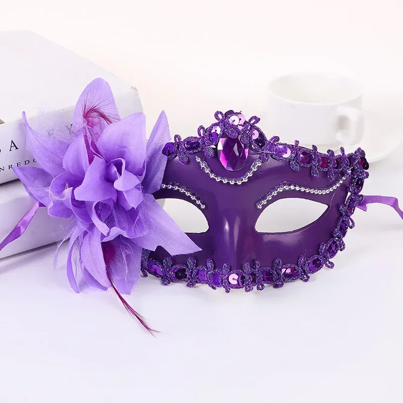 Respirator Half Face - 1 ชิ้นฮาโลวีนเจ้าหญิงหน้ากากครึ่งหน้า Masquerade Ball Lily ดอกไม้หน้ากากเจ้าหญิงเซ็กซี่ชุดหน้ากาก