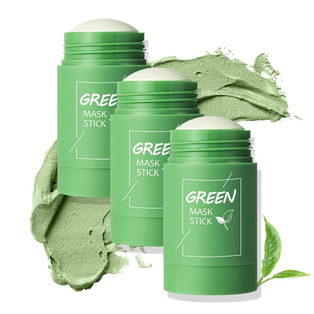 Dust Mask Construction - 1/3PCS สีเขียวชา Clay Stick สําหรับใบหน้า, green