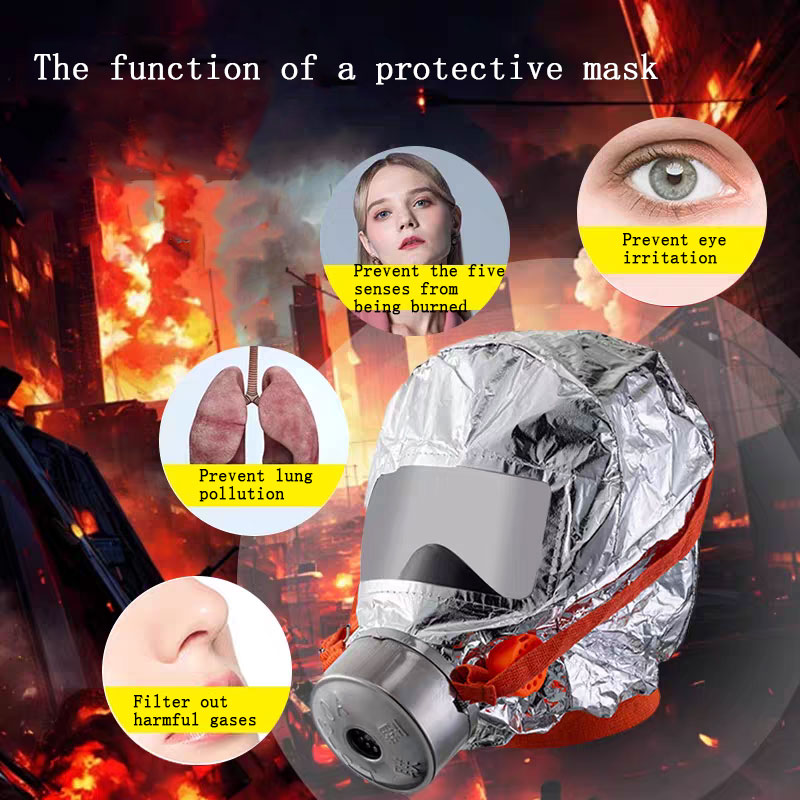 Kn95 Respirator Mask - หน้ากากป้องกันควันสำหรับการฝึกอบรมการเอาตัวรอดจากไฟ หน้ากากป้องกันควันสำหรับการหนีภัย หน้ากากป้องกันควันฉุกเฉิน