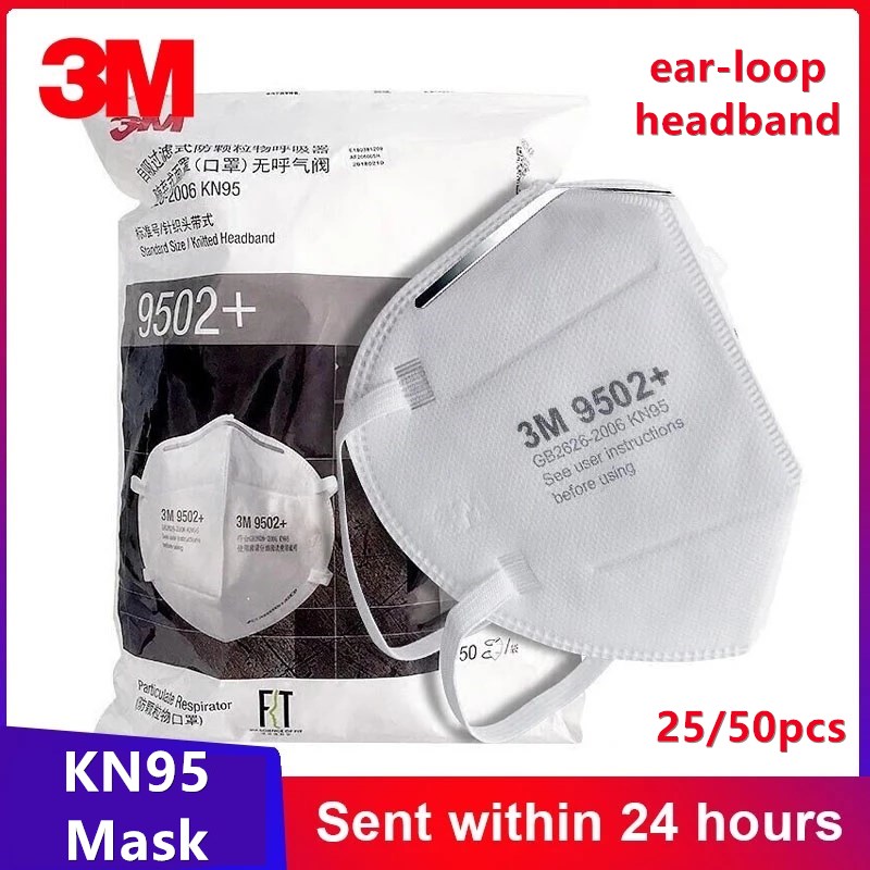 3M Mask 9502+ - 3M KN95 Original Face ป้องกัน Maske
