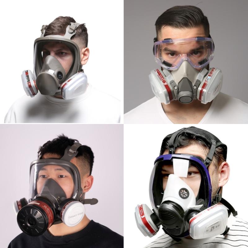 Respirator Half Face - หน้ากากกันฝุ่นครึ่งหน้า 1 ชุด รุ่นใหม่ 15in1 6200