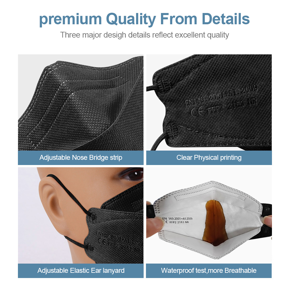 หน้ากาก KN95 FFP2 รูปทรงปลาสำห - Kn95 Respirator Mask บทวิจารณ์และราคา