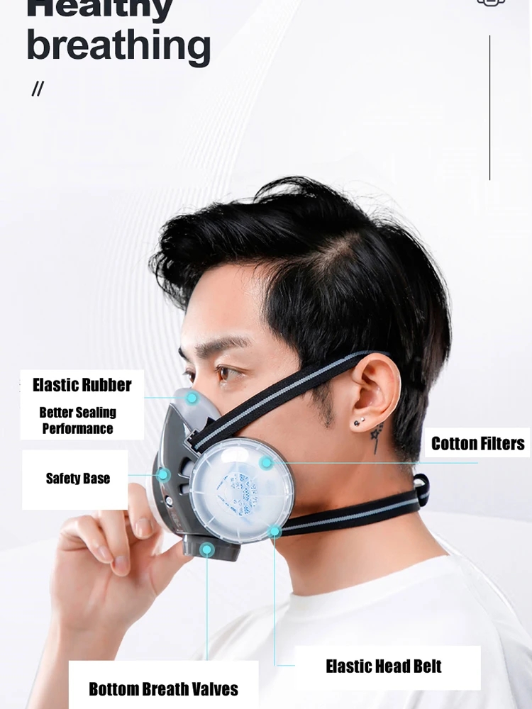 Half Face หน้ากากป้องกันฝุ่นคว - Kn95 Respirator Mask บทวิจารณ์และราคา