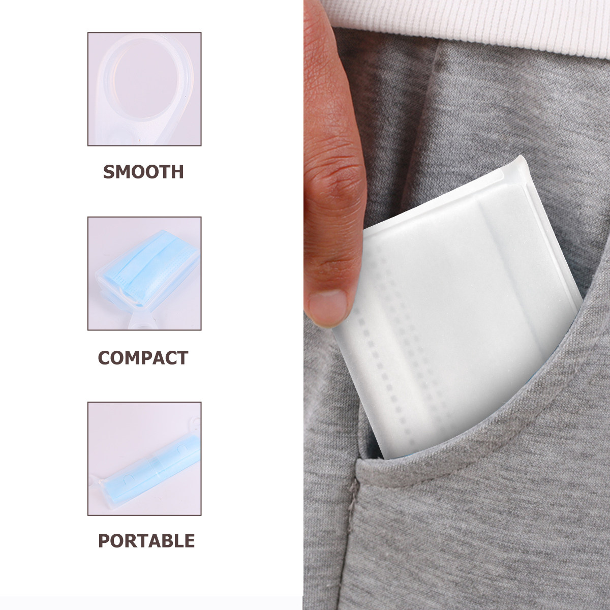 กล่องเก็บหน้ากากซิลิโคนเกรดอาห - Face Mask Storage Box บทวิจารณ์และราคา