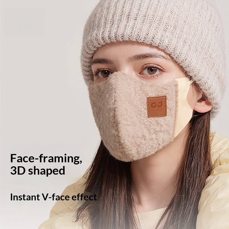หน้ากากกำมะหยี่กันหนาวแบบสามมิ - Cloth Face Mask Washable บทวิจารณ์และราคา