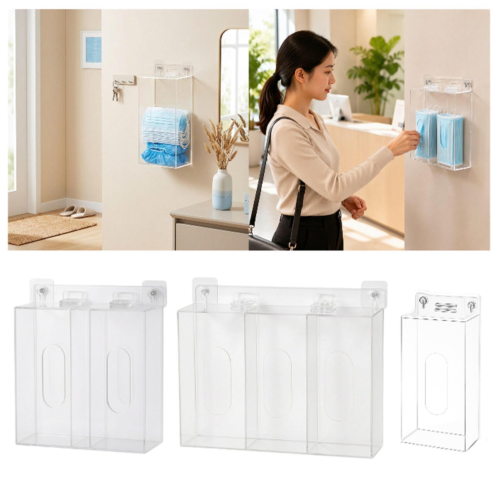 ที่ใส่ถุงมืออะคริลิกแบบติดผนัง - Face Mask Storage Box บทวิจารณ์และราคา
